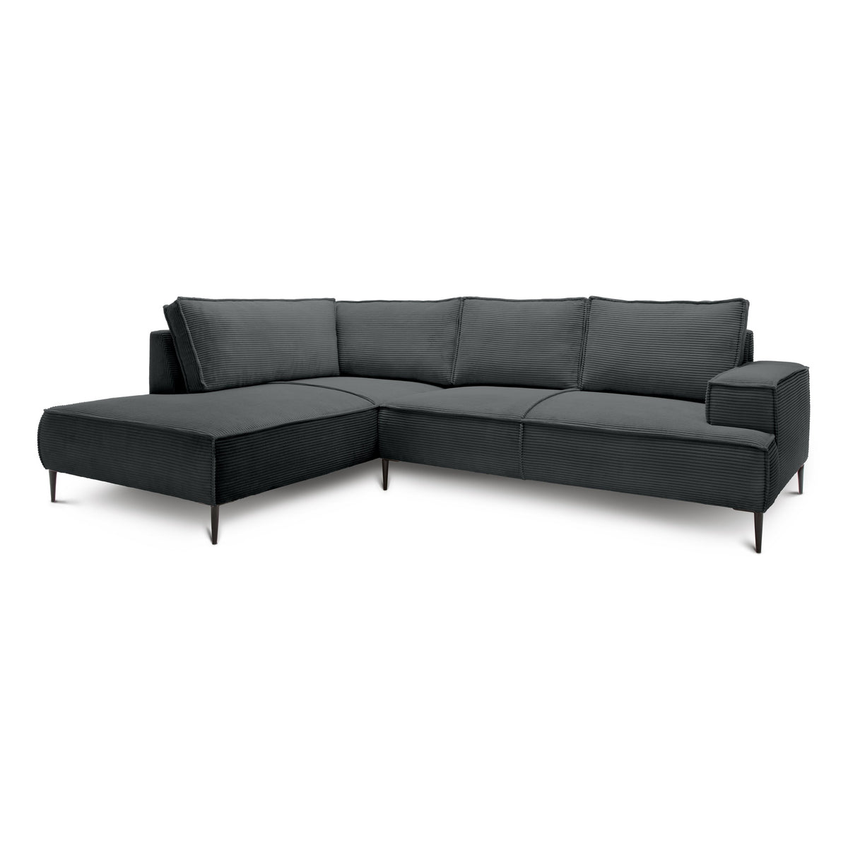 May 4 Seater Corner Sofa 275 cm – Anthracite (POSO 34), Left-hand facing