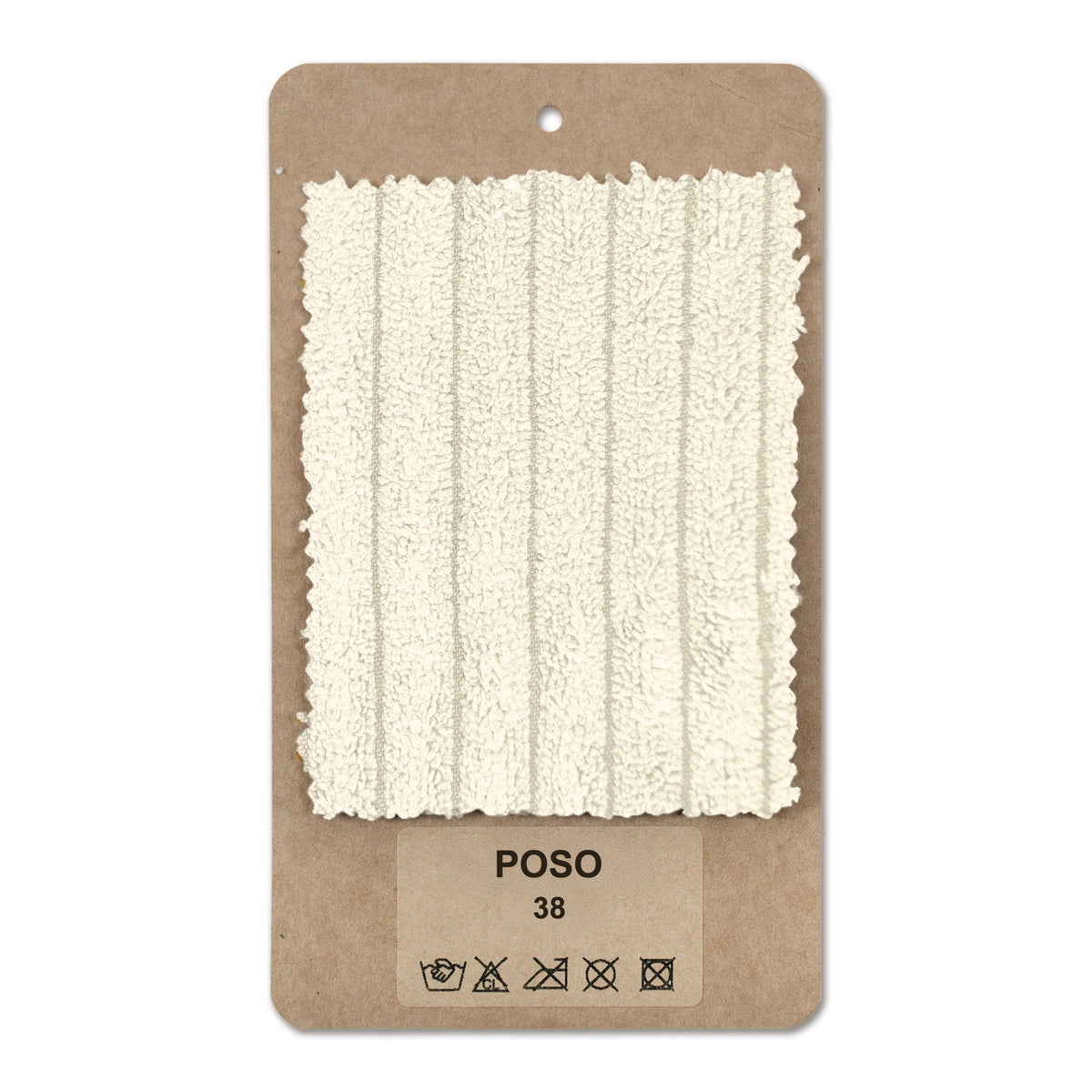 Fabric sample Corduroy Porcelain Beige (POSO 38)