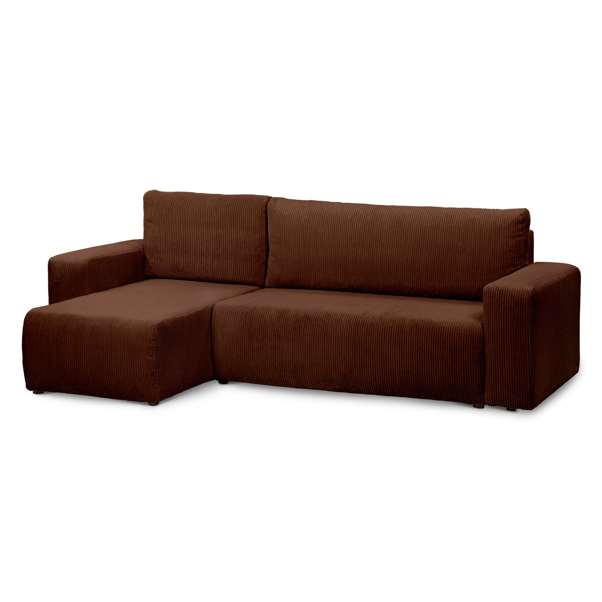 Kingi 3 Seater Reversible Corner Sofa Bed 200x142–154, Loft Style – Espresso (POSO 39), Universal