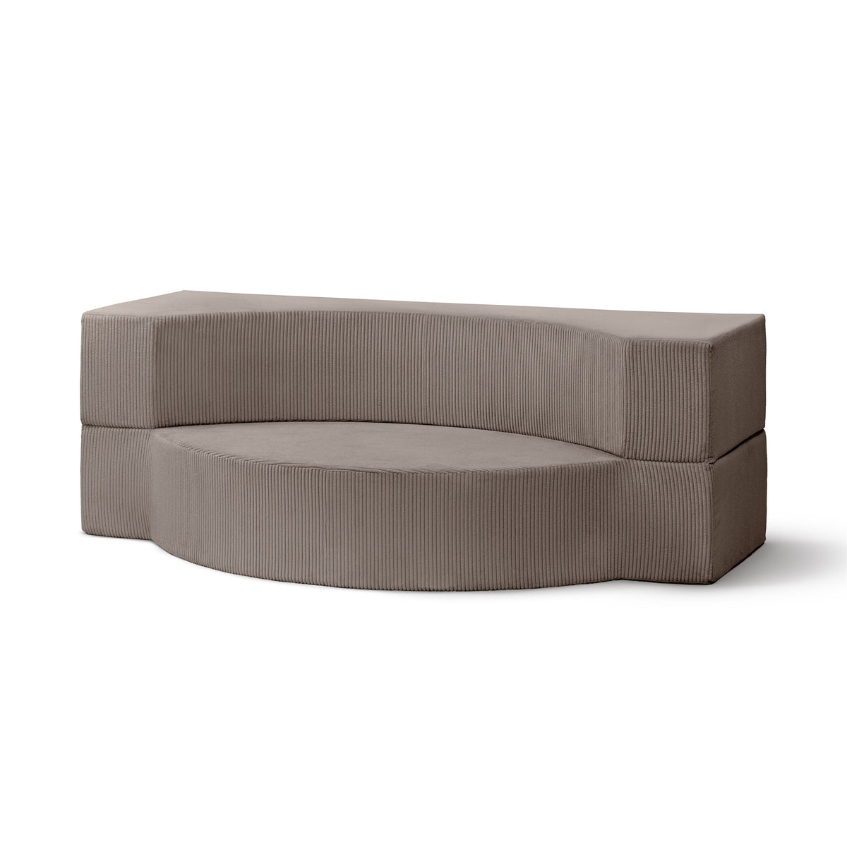 Lunaria Modular Foam Sofa Bed 200 cm, Japandi Style – Champagne Ash (POSO 03)
