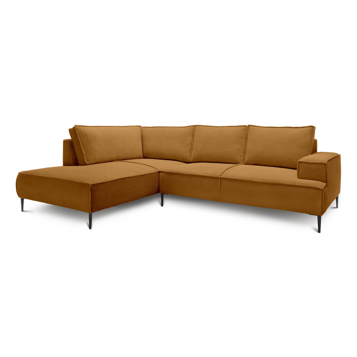 May 4 Seater Corner Sofa 275 cm – Caramel (POSO 42), Left-hand facing