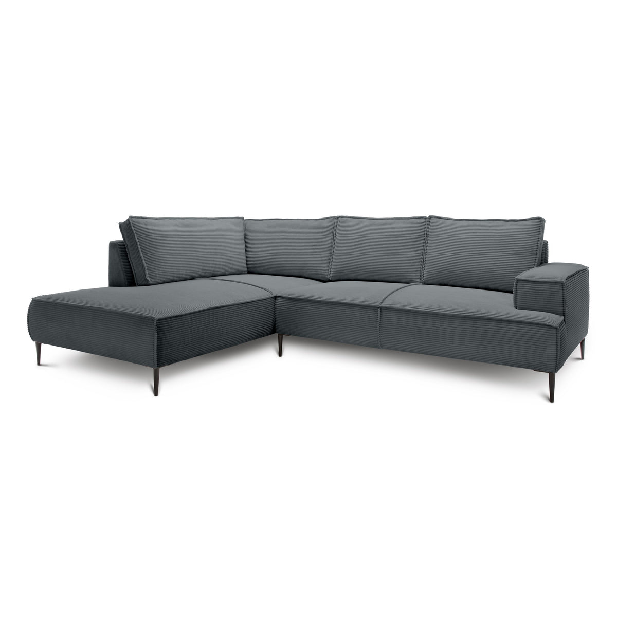 May 4 Seater Corner Sofa 275 cm – Graphite Moss (POSO 60), Left-hand facing
