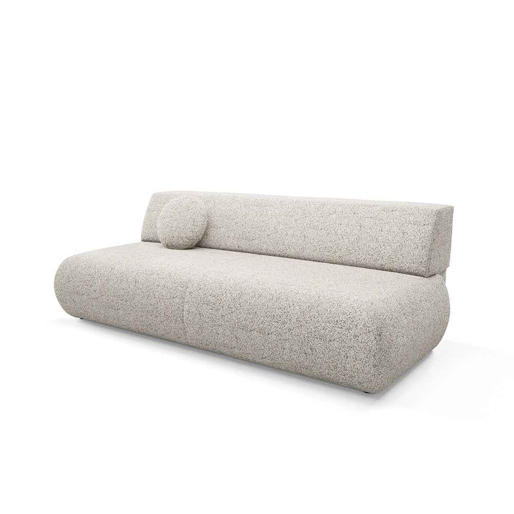 Puentro Sofa Bed 140x200 with Storage, Modern Style – Ash Veil (PUENTE 06)