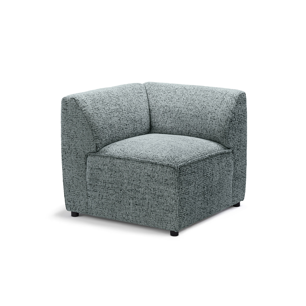 BRICK Modular Sofa Module M Right – Emerald Gray (BELLA 35)