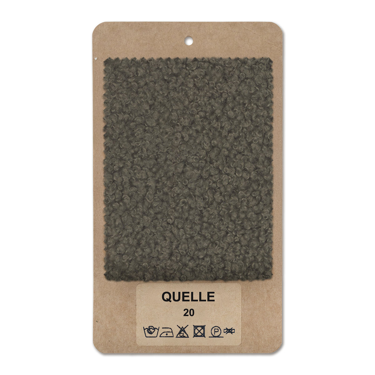 Fabric sample QUELLE Smoked Brown (QUELLE 20)