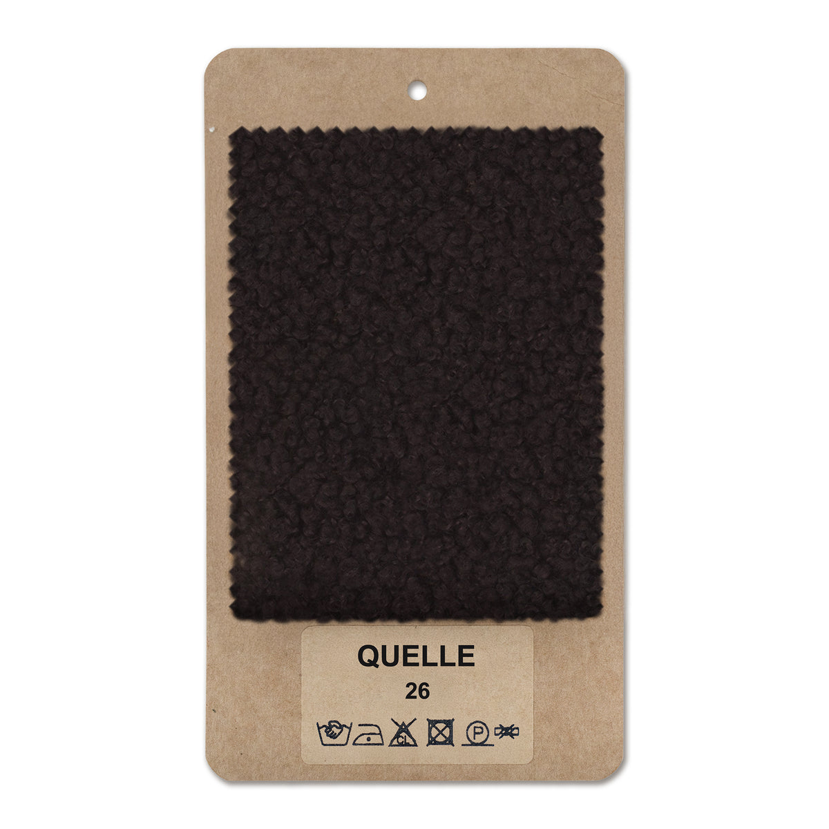 Fabric sample QUELLE Black Tundra (QUELLE 26)