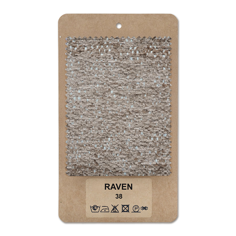 Fabric sample RAVEN Cinnamon Brown (RAVEN 38)