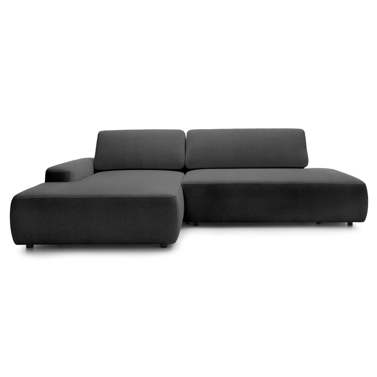 Bamby 4 Seater Corner Sofa Bed 125x210, Japandi Style – Left-hand, Ash Granite (RAVEN 13)