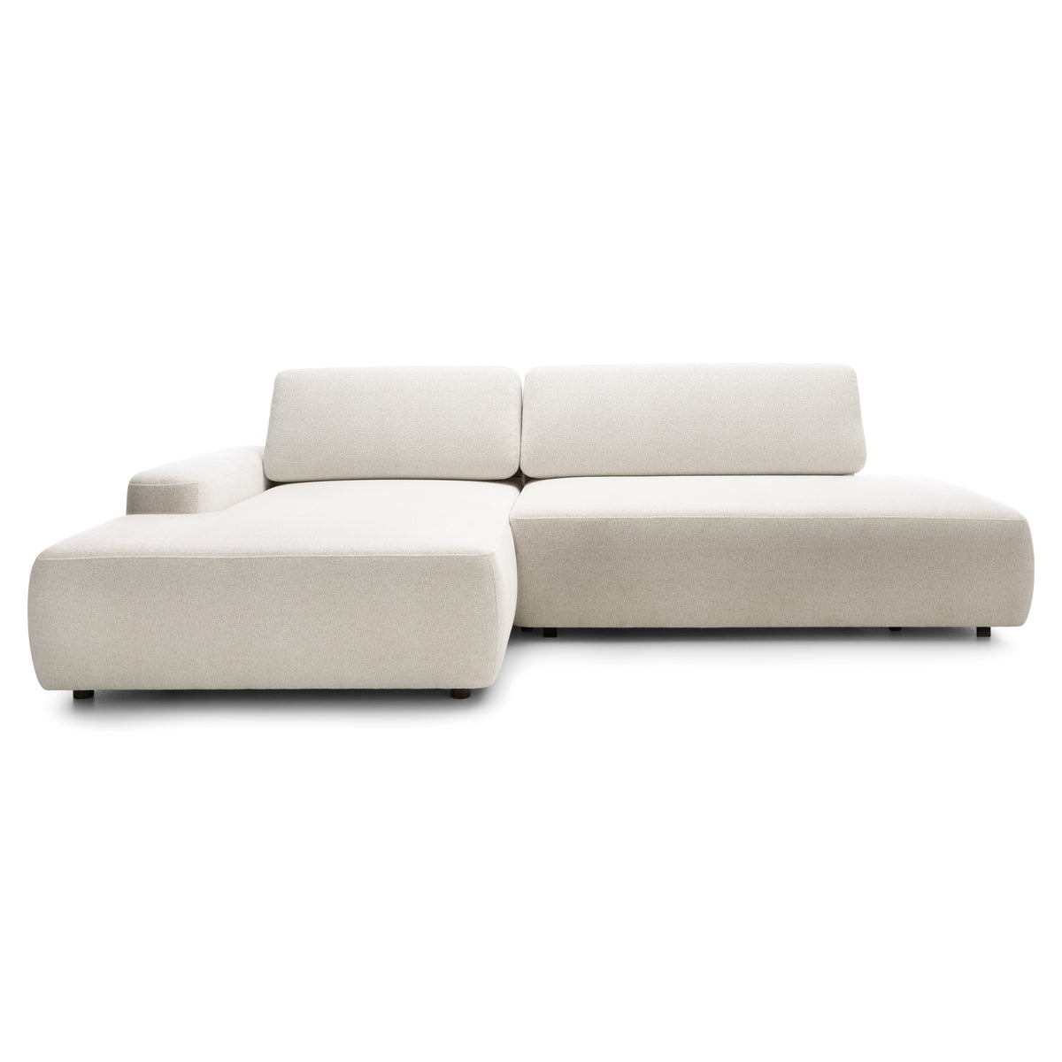 Bamby 4 Seater Corner Sofa Bed 125x210, Japandi Style – Left-hand, Linen Glow (RAVEN 24)