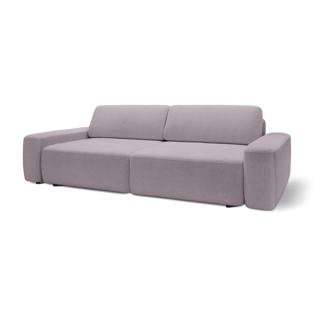Bamby Sofa Bed 200x136 cm with Storage, DL Mechanism – Rose Dust (RAVEN 30)