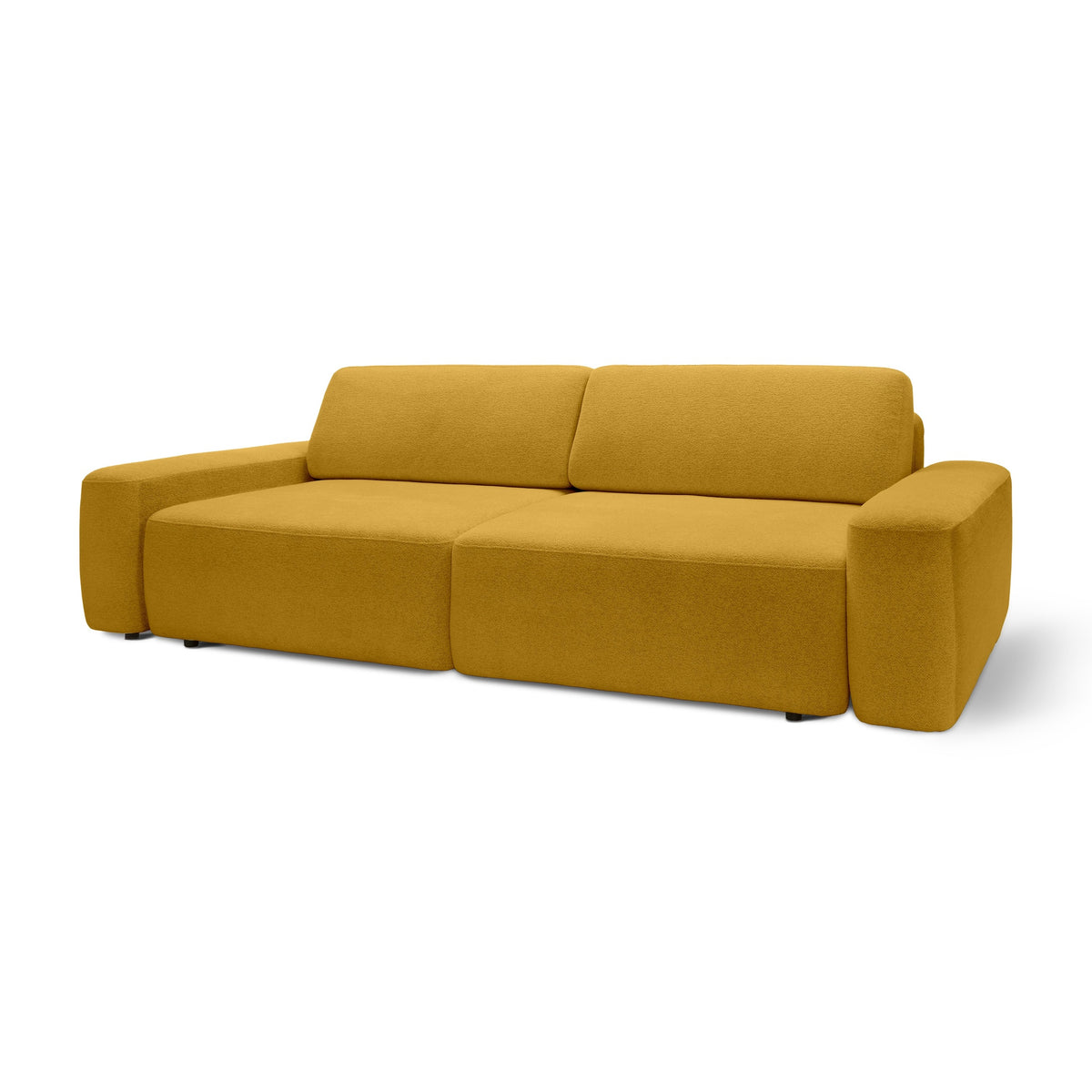 Bamby Sofa Bed 200x136 cm with Storage, DL Mechanism – Honey Amber (RAVEN 66)