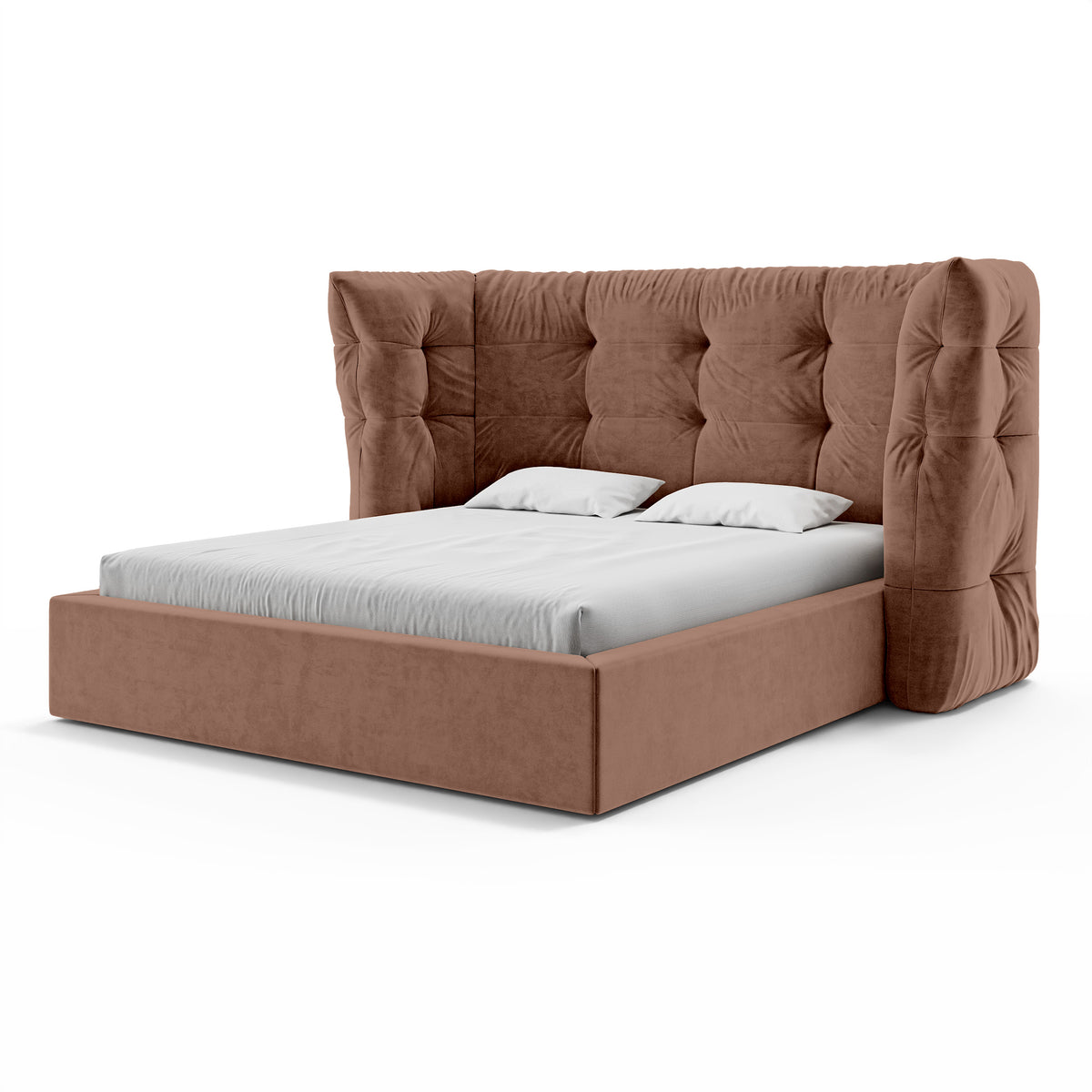 Diara Tufted Upholstered Ottoman Bed with Storage, Glamour Style – photo 9