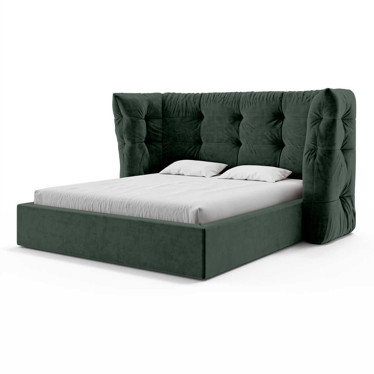 Diara Tufted Upholstered Ottoman Bed with Storage, Glamour Style – photo 19