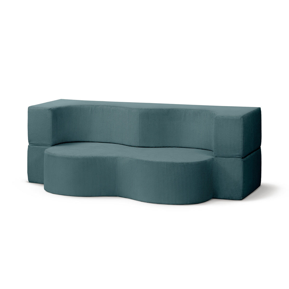 Kamelia Freestanding Foam Sofa Bed 200 cm, Japandi Style – Deep Graphite (POSO 125)