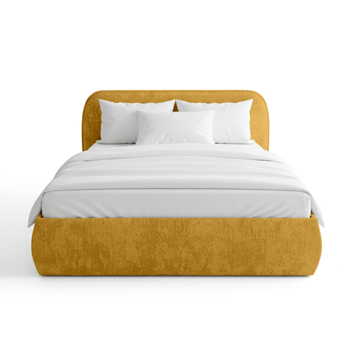 Eterial Upholstered Ottoman Bed with Storage, Soft Modern Style – photo 35