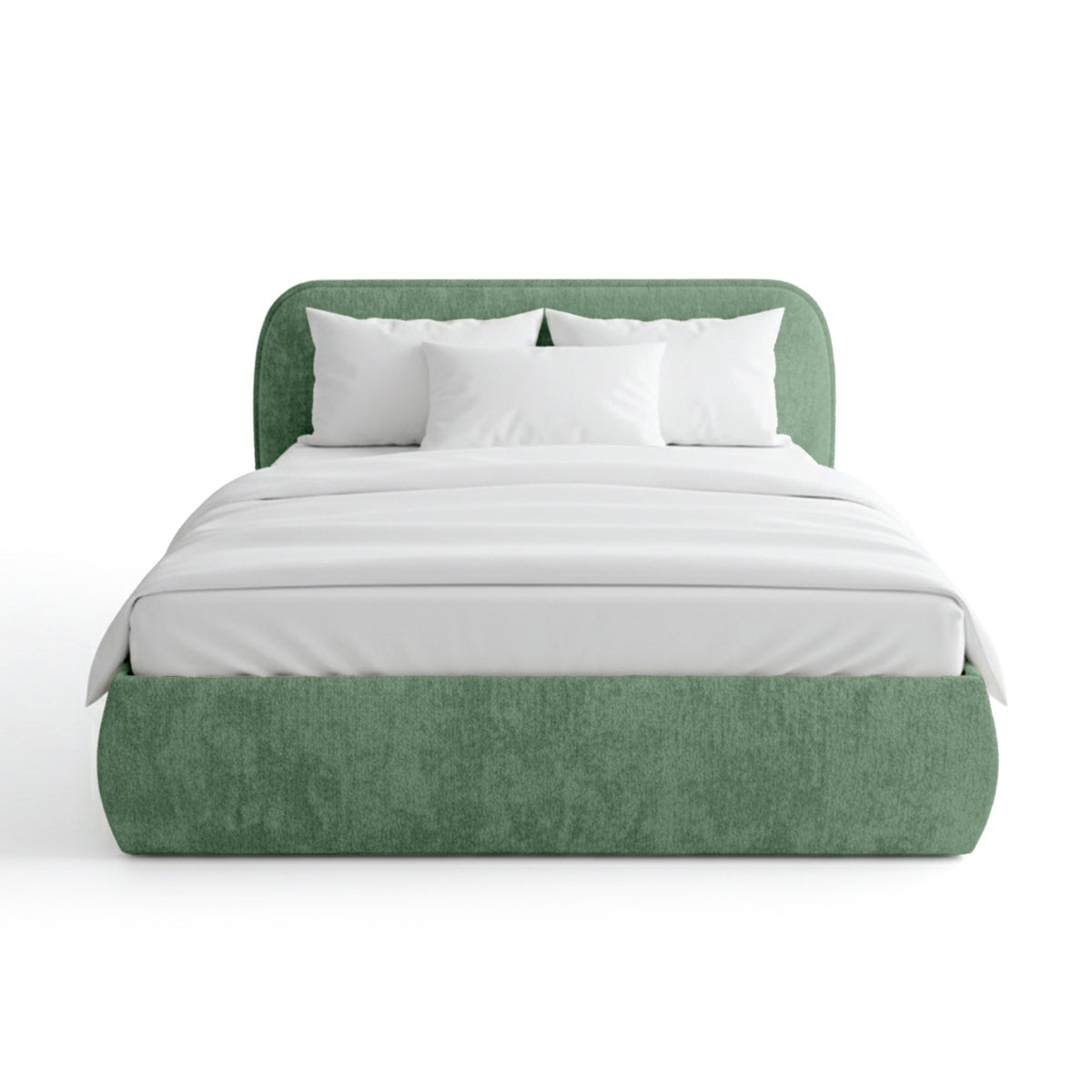 Eterial Upholstered Ottoman Bed with Storage, Soft Modern Style – photo 30