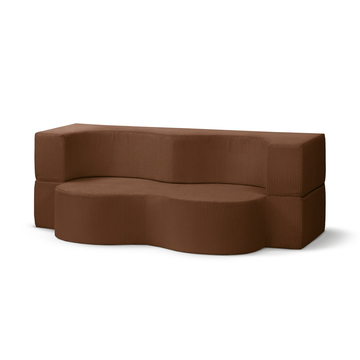Kamelia Freestanding Foam Sofa Bed 200 cm, Japandi Style – Espresso (POSO 39)