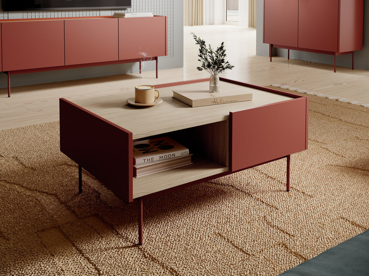 Bema Coffee Table 97x45 cm in Modern Style with Drawer and Shelf – photo 10