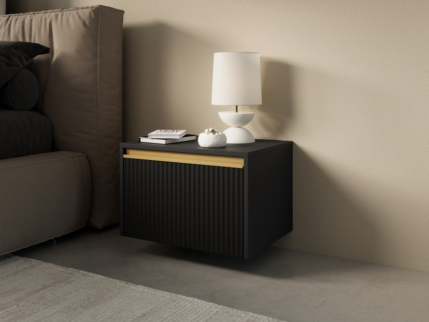 Westa Bedside Table 54x42 cm, Glamour Style – photo 13