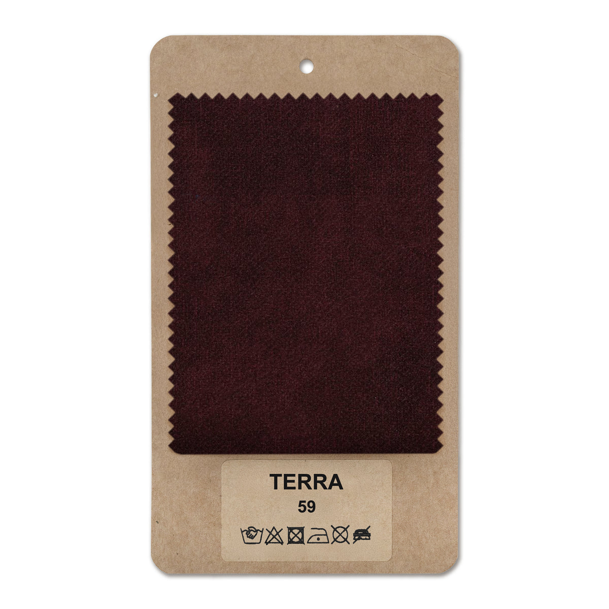 Fabric sample TERRA Wine Velvet (TERRA 59)