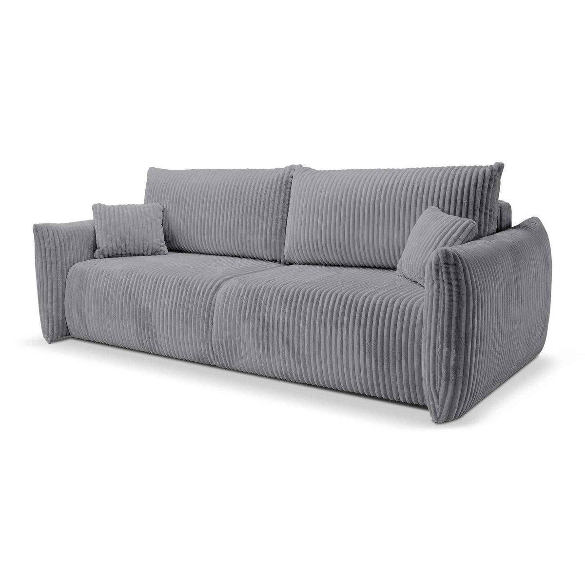Alloro 3 Seater Sofa Bed 145x200 with Storage, Modern Style – Gray Horizon (TILIA 90)