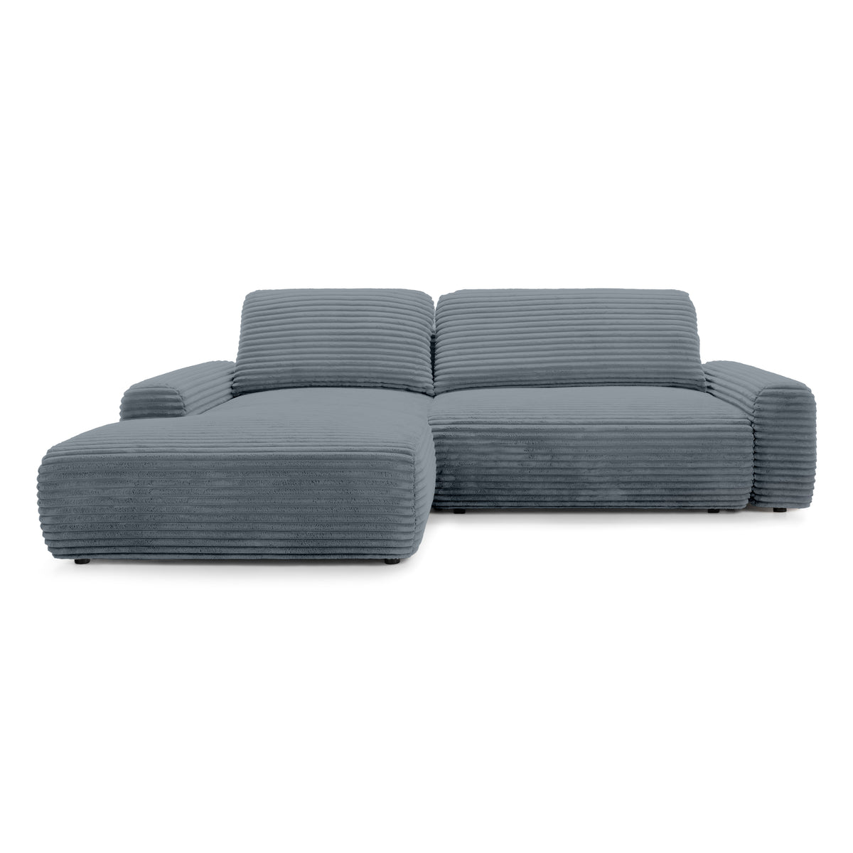 Dori Corner Sofa Bed with Storage 125x200, Modern Style – Left-sided, Morning Graphite (TILIA 85)
