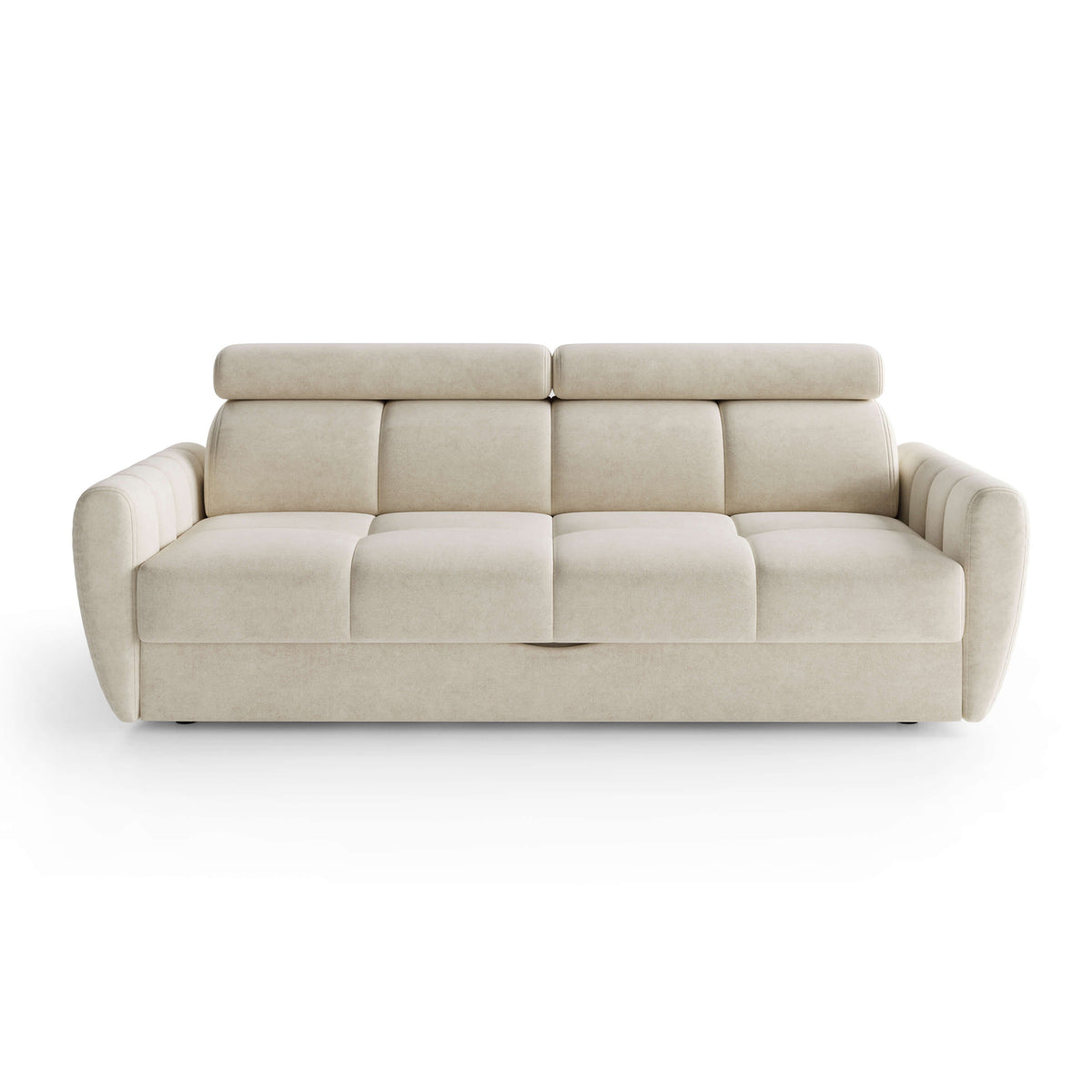 Franec 3 Seater Sofa Bed 227 cm, Minimalist Style – front view