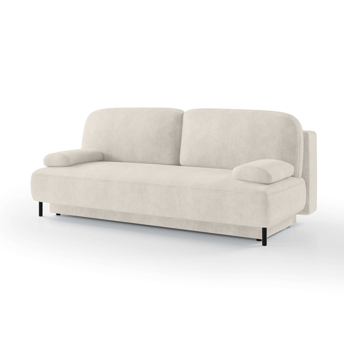 Tola 2 Seater Sofa Bed 140x200 with Storage, Modern Style – Sunny Pearl (PERFECT HARMONY 01)