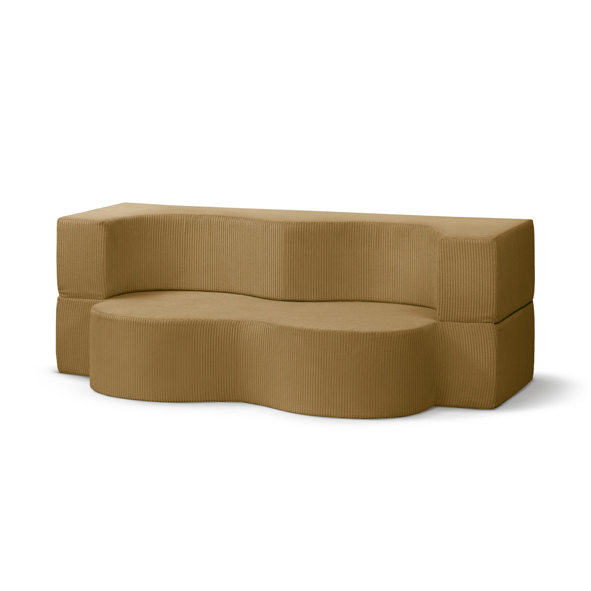 Kamelia Freestanding Foam Sofa Bed 200 cm, Japandi Style – Golden Walnut (POSO 01)