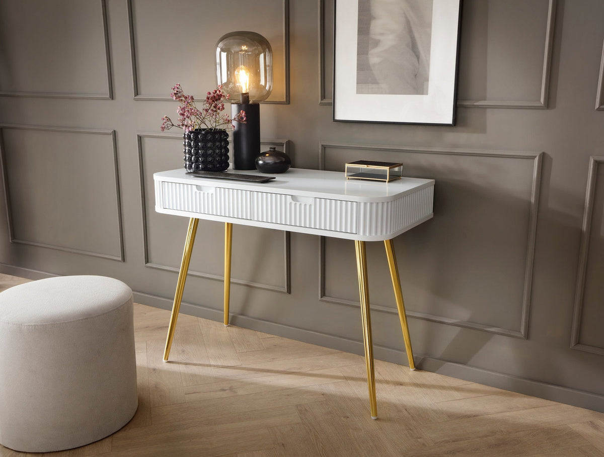 Eva Dressing Table with 2 Drawers 103x80 cm, Modern Style – photo 24