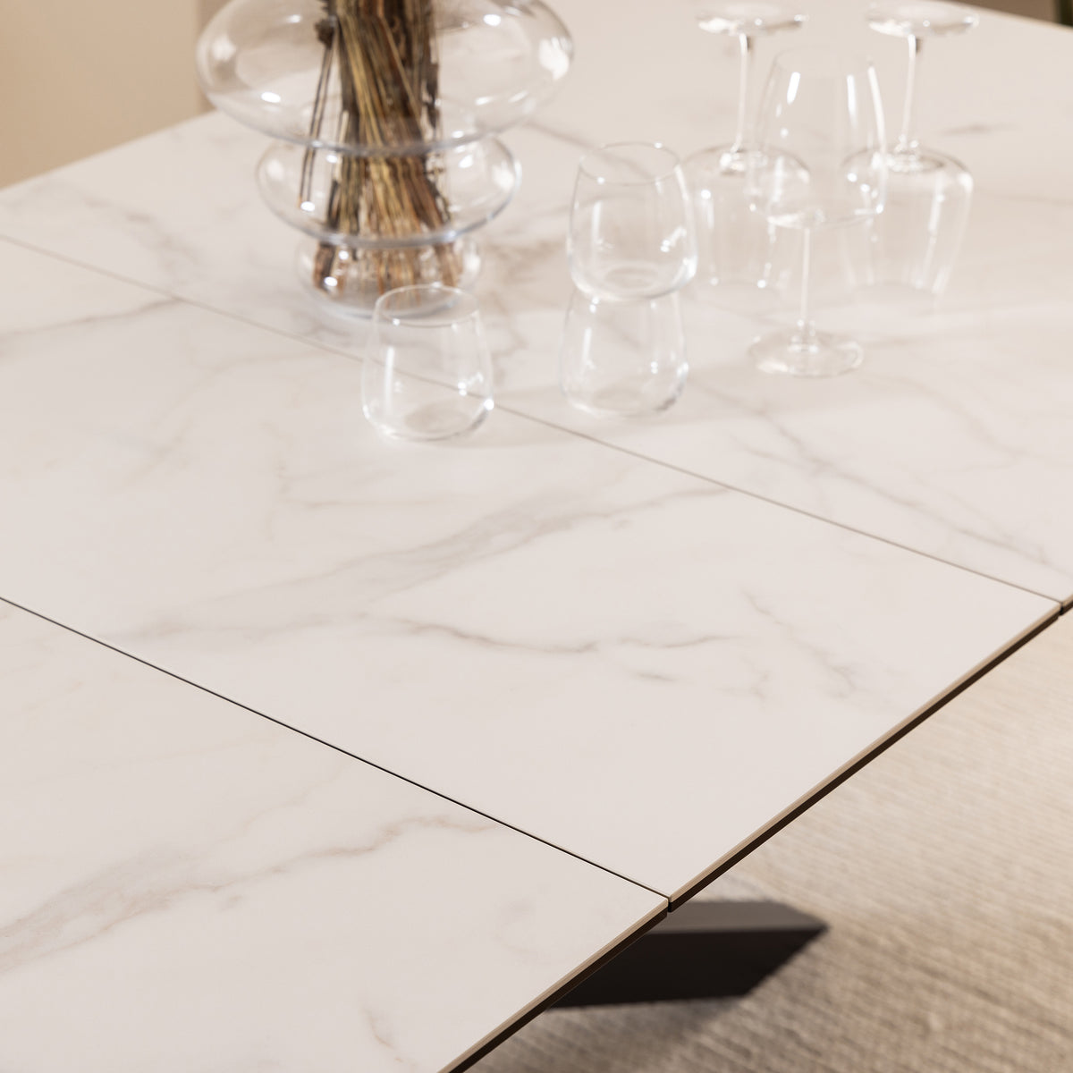 Lorrins Large Extendable Dining Table 200–240x76 cm, Modern Style – in a room setting
