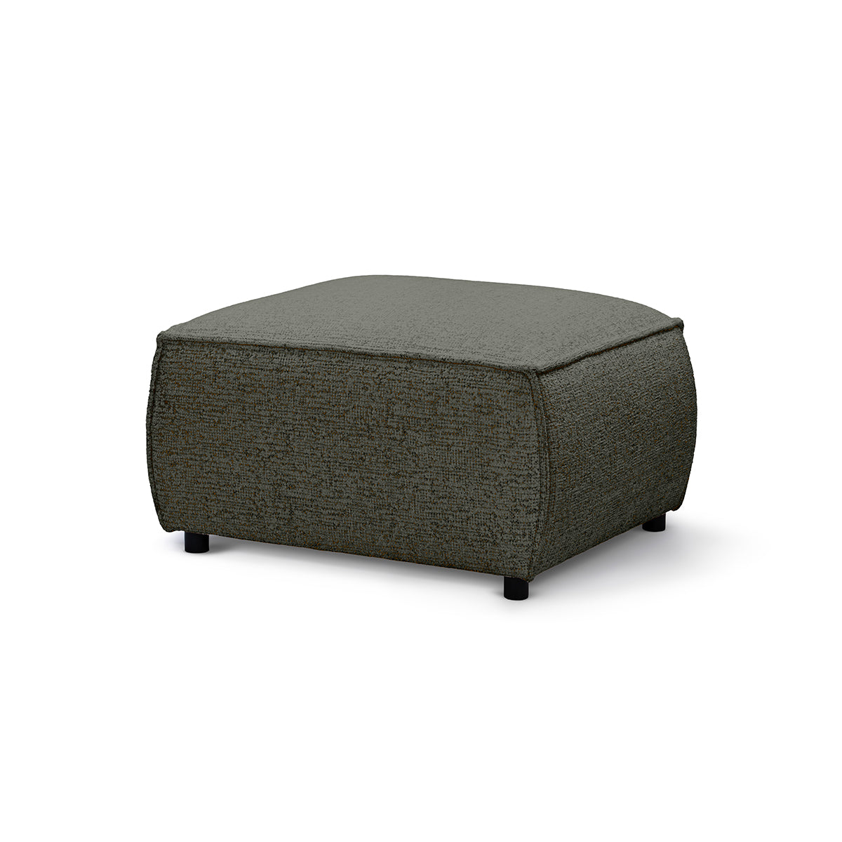 Brick Pouffe 94x40 cm, Modern Style – Graphite Brown (BELLA 25)