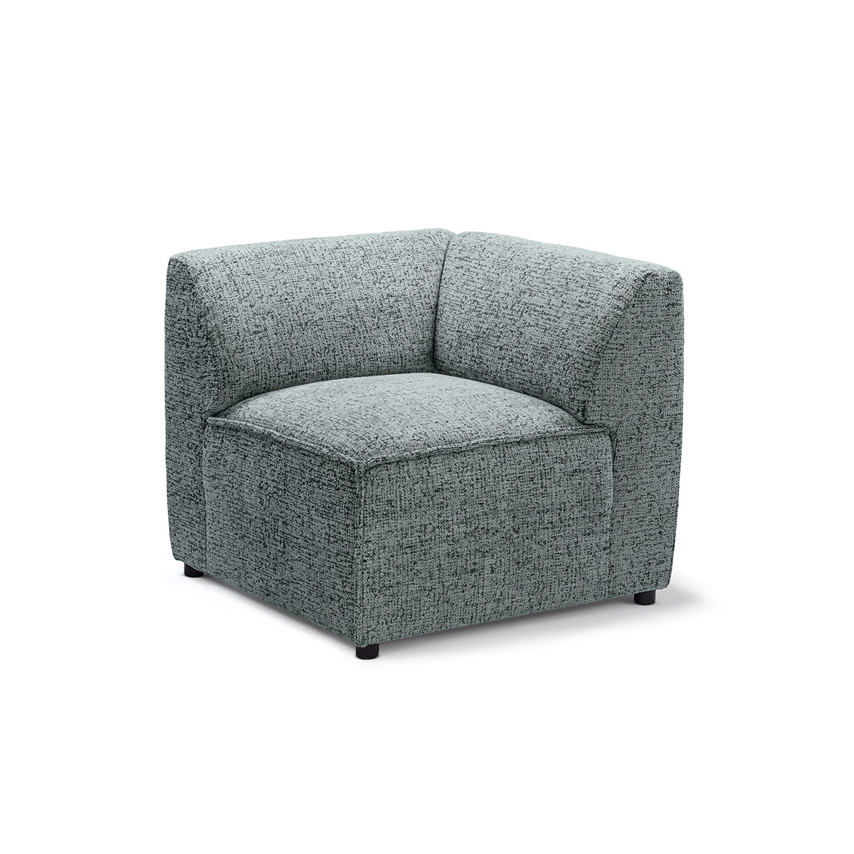 BRICK Modular Sofa Module M Left – Emerald Gray (BELLA 35)