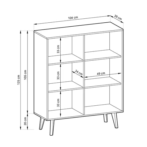 Las Sideboard with Doors 104x125, Industrial Style – photo 6