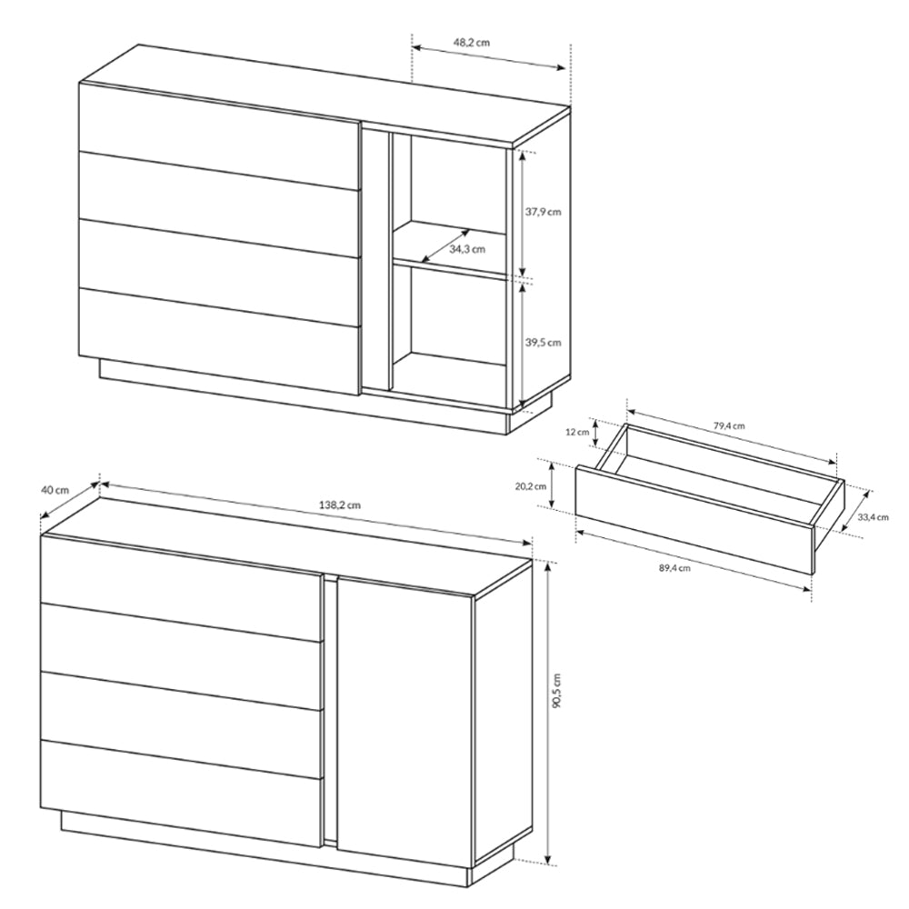 Armelia Sideboard 138x91, Minimalist Style – photo 6