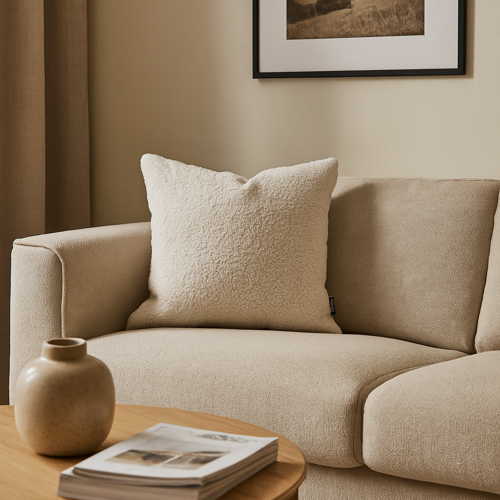 Plush Decorative Cushion 45x45 cm, Glamour Style – 100% PES Plush, Soft Texture – photo 2