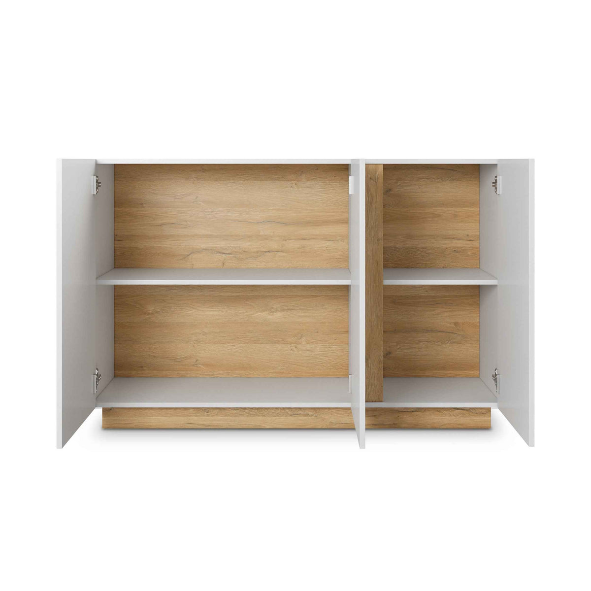 Armelia Sideboard with Doors 138x91, Modern Style – with doors open