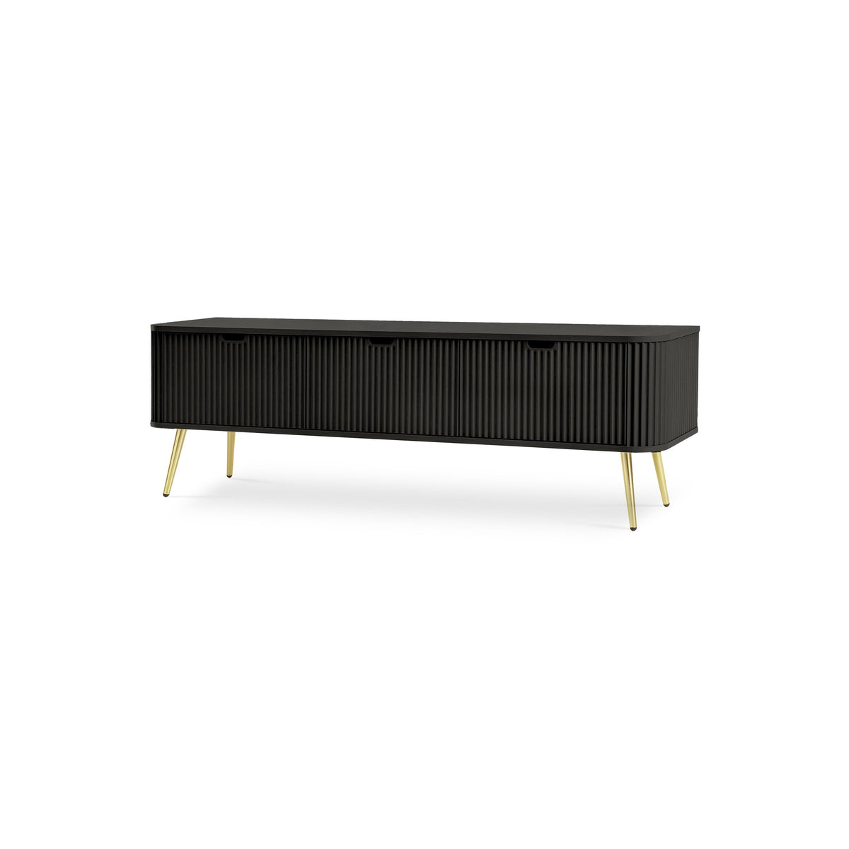 Eva TV Unit 168x57 – Black, Golden