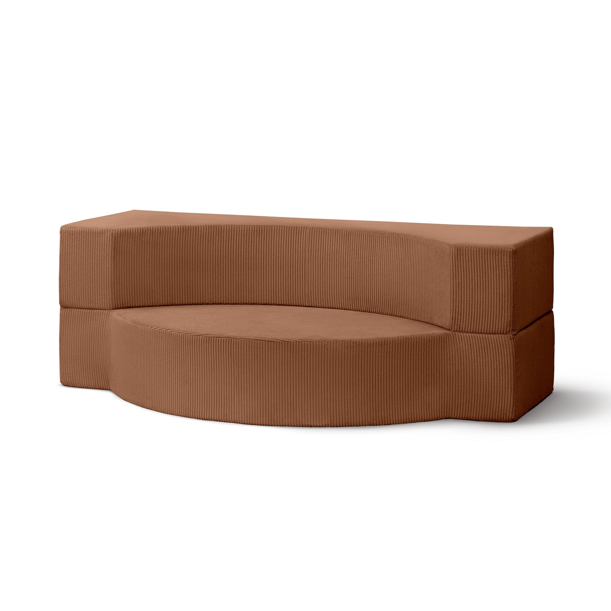 Lunaria Modular Foam Sofa Bed 200 cm, Japandi Style – Cinnamon (POSO 41)