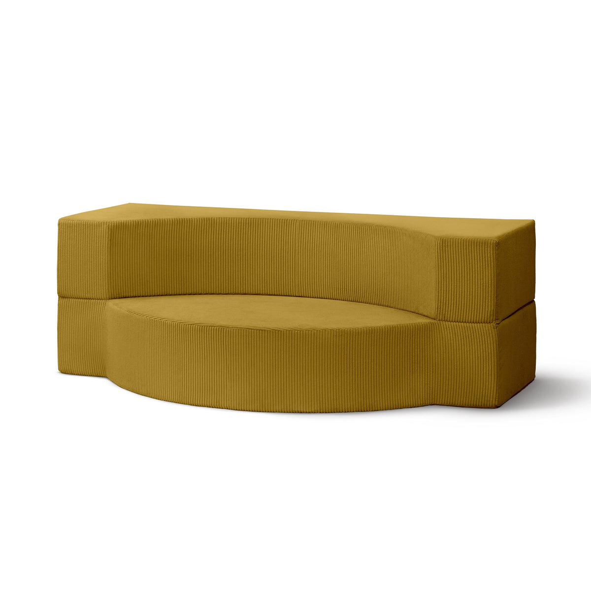 Lunaria Modular Foam Sofa Bed 200 cm, Japandi Style – Honey Oak (POSO 43)