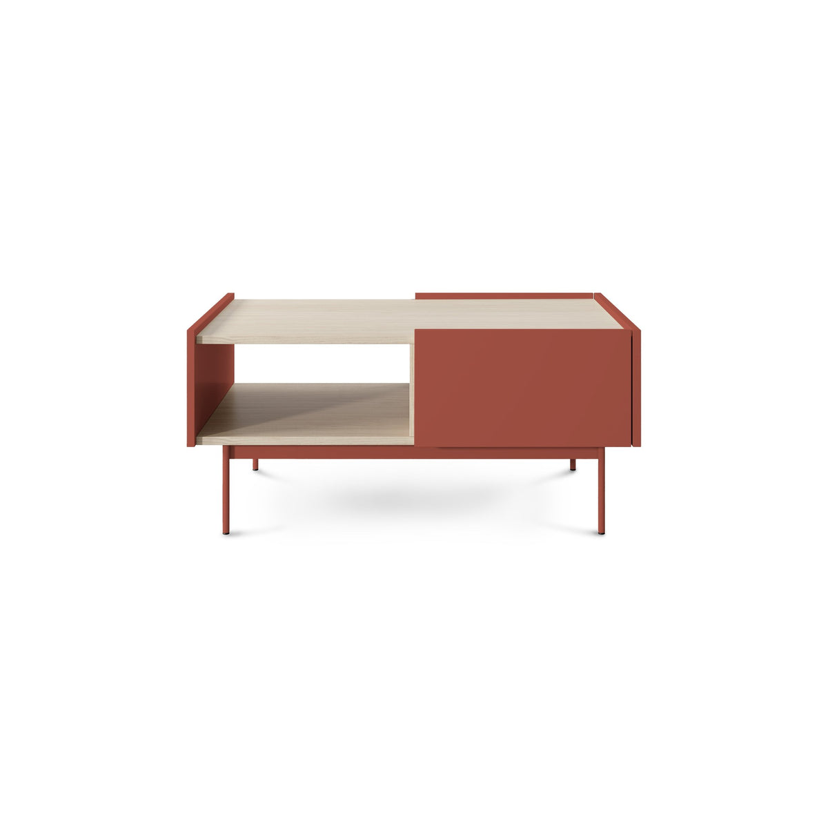 Bema Coffee Table 97x45 cm in Modern Style with Drawer and Shelf – photo 8