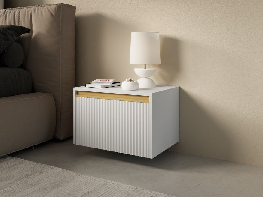 Westa Bedside Table 54x42 cm, Glamour Style – photo 9