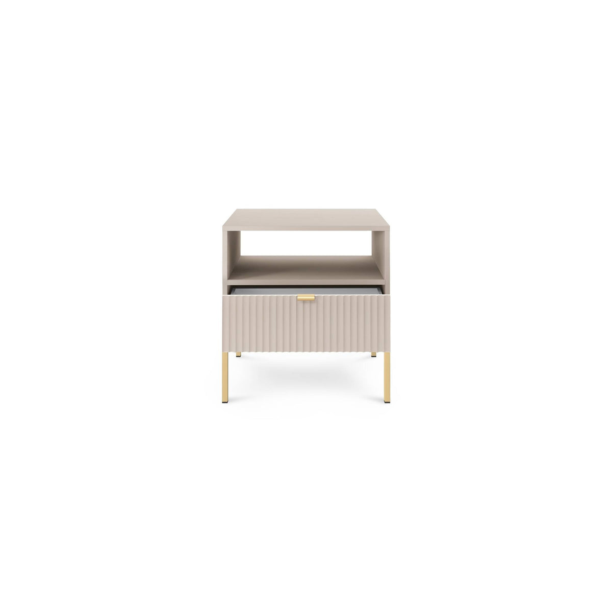 Roza Bedside Table with Drawer 54x56 cm, Glamour Style – photo 4