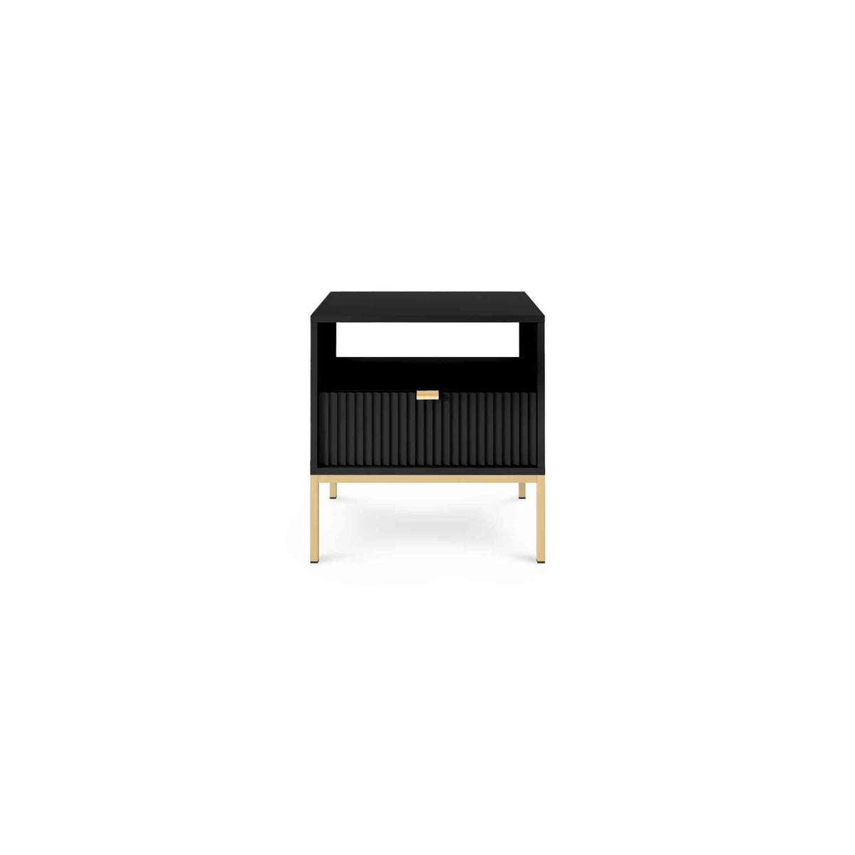 Roza Bedside Table with Drawer 54x56 cm, Glamour Style – photo 28