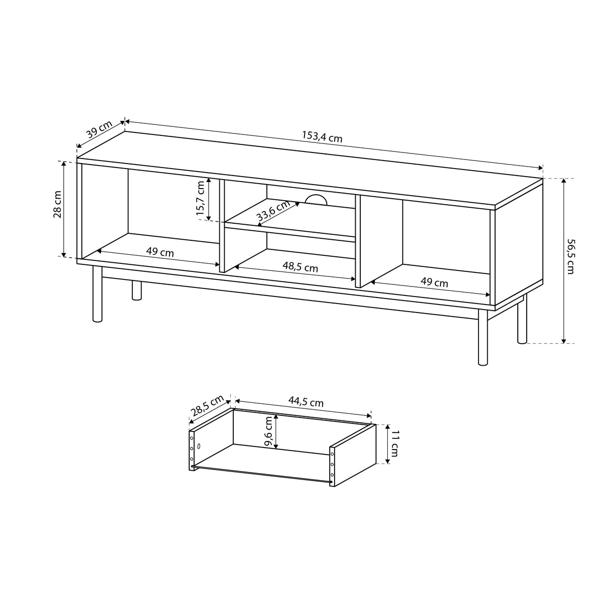 Sabi TV Unit 154x57, Minimalist Style – photo 10