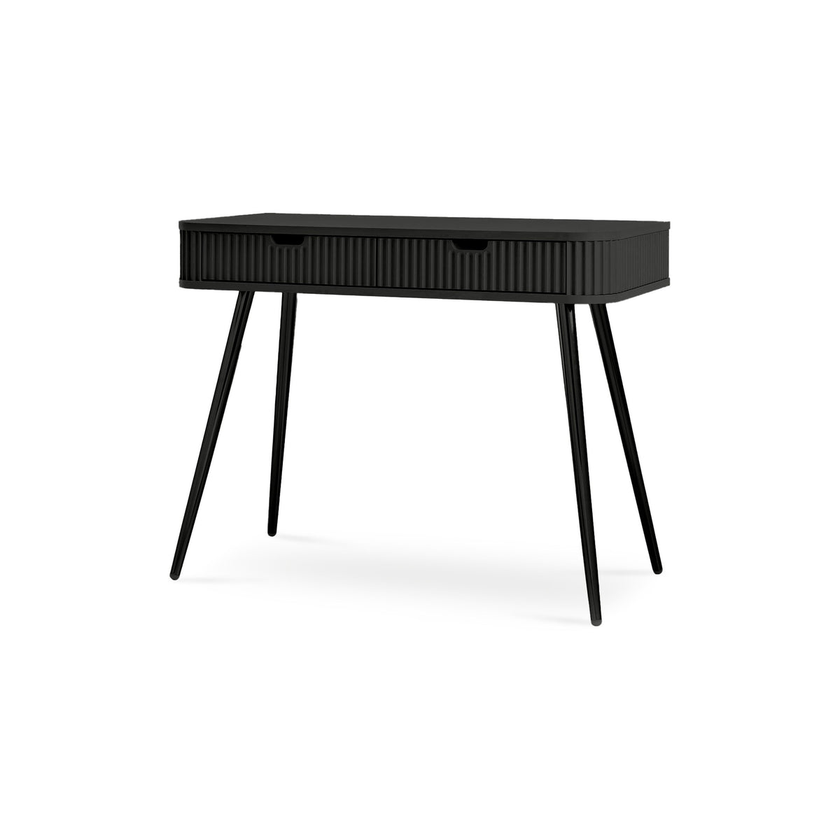 Eva Dressing Table with 2 Drawers 103x80 cm, Modern Style – Black