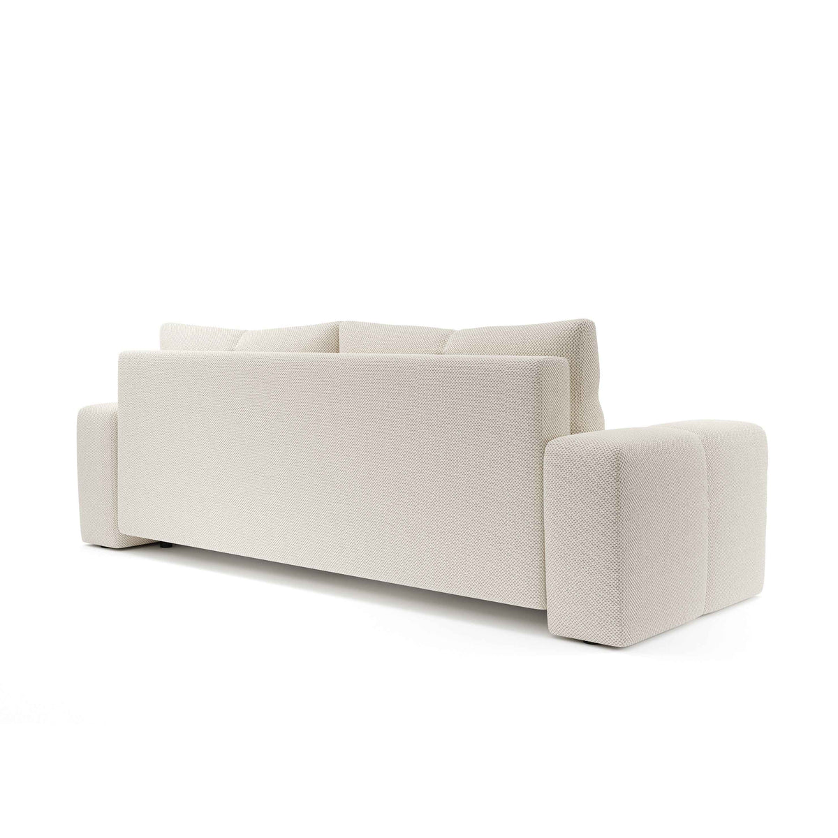 Soso 3 Seater Sofa Bed 149x200 with Storage, Modern Style – back view