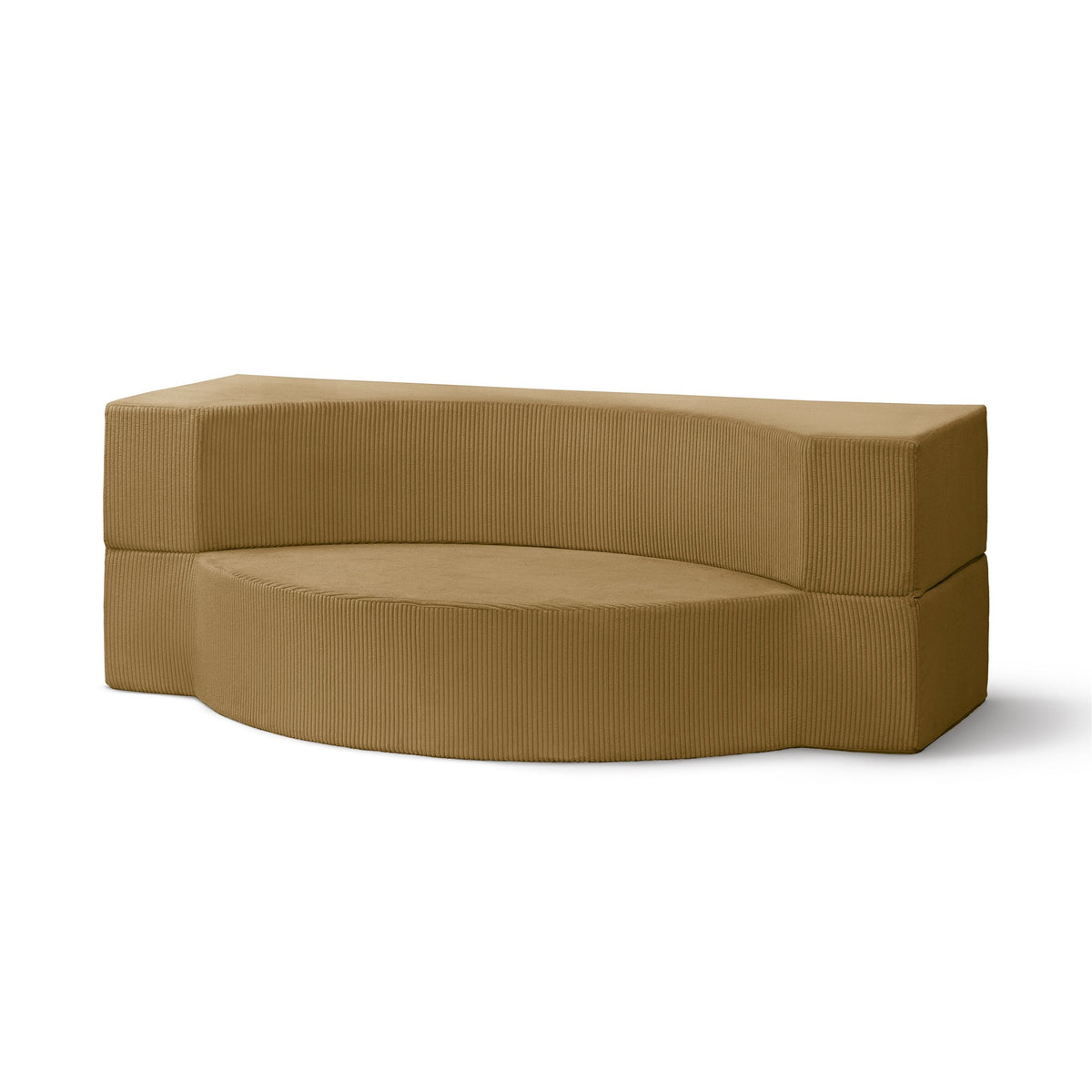 Lunaria Modular Foam Sofa Bed 200 cm, Japandi Style – Golden Walnut (POSO 01)