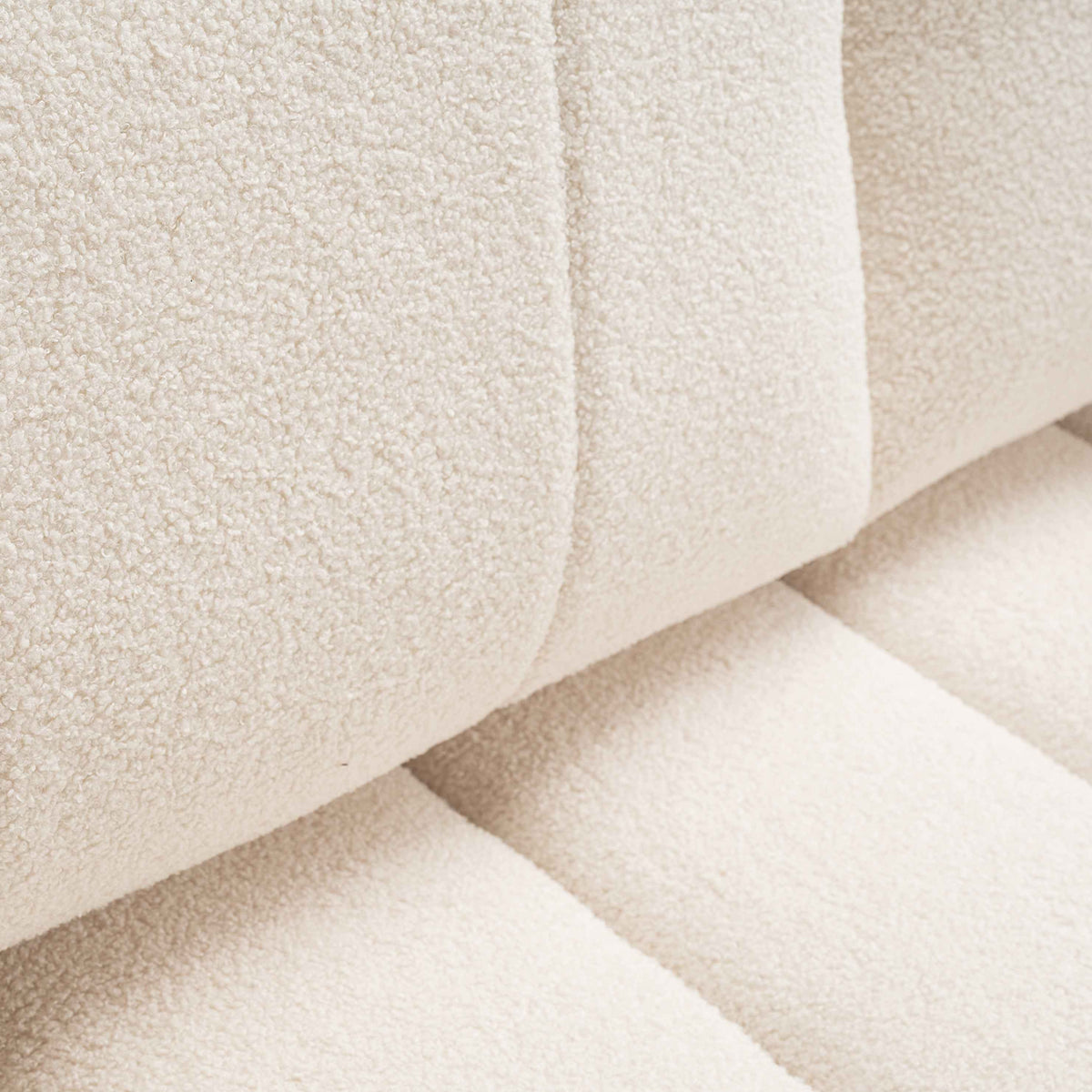 Baloa 3 Seater Sofa Bed 144x200, Scandinavian Style – close-up of details and texture
