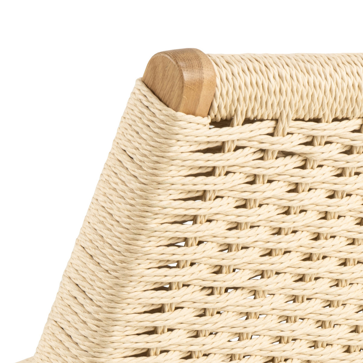 Eren Lounge Chair with Paper Plait Weave, Scandinavian Style – close-up of details and texture